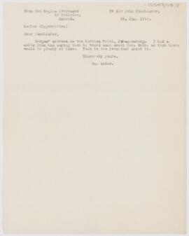 Letter to John Young Walker MacAlister, January 19, 1914