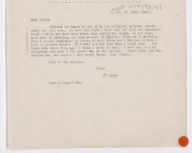 Letter to Harvey Cushing, October 21, 1919