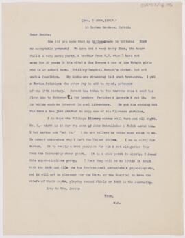 Letter to Henry Barton Jacobs, December 26, 1913
