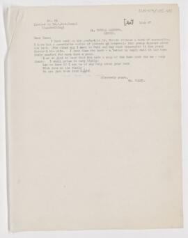 Letter to Charles Nicoll Bancker Camac, September 15, 1907
