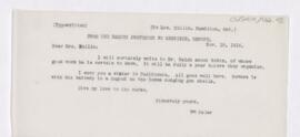 Letter to Mrs. Mullin, November 15, 1916