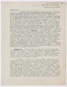 Letter to Susan Revere Chapin, June 30, 1915