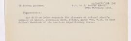 Letter to John George Adami, February 27, 1919