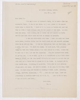 Letter to Henry Mills Thomas, November 25, 1914