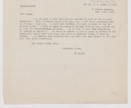 Letter to Thomas R. Boggs, November 11, 1905