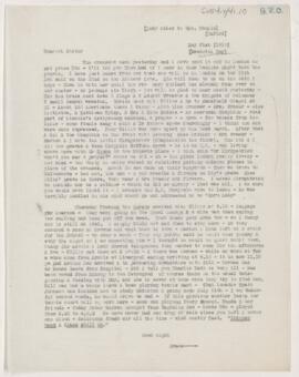 Letter to Susan Revere Chapin