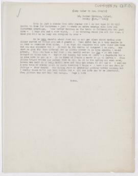 Letter to Susan Revere Chapin, December 18(?), 1915