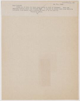 Letter to Karl Sudhoff, November 19, 1913