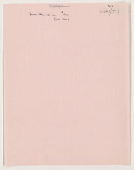 Notes from Osler's account book, 1881