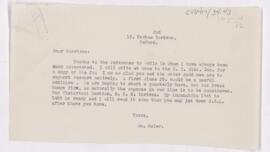 Letter to Fielding Hudson Garrison