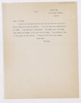 Letter to James William White, (June, 1915 ?)