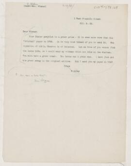 Letter to G. Alder Blumer, December 5, 1902