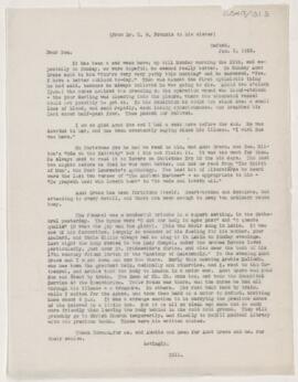Letter to Beatrice Francis, January 2 1920