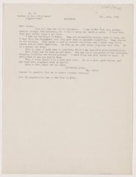 Letter to C.N.B. Camac, October 15, 1903