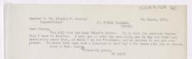 Letter to Richard Pearson Strong, March 7, 1919