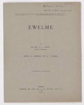 Pamphlet: "Ewelme