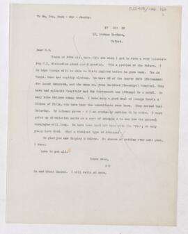 Letter to George Dock, December 17, 1918