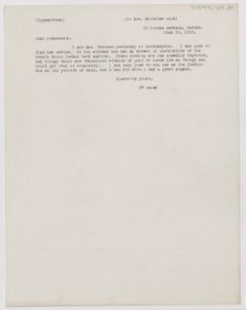 Letter to Whitelaw Reid, June 14, 1910