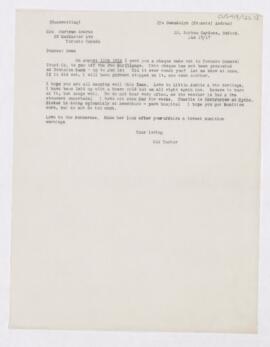 Letter to Gwendolyn Francis Andras, January 17, 1917