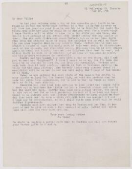 Letter to William Osler, March 28, 1890