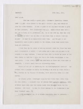 Letter to Leonard L. Mackall, December 20, 1916