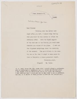 Letter to Simon Flexner, 1895