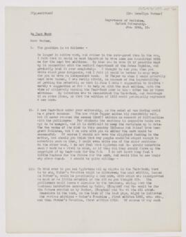 Letter to Lewellys Franklin Barker, January 25, 1910