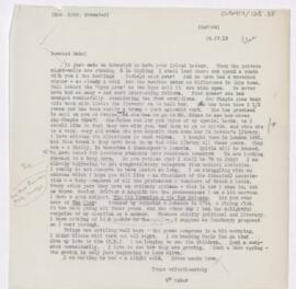 Letter to Mabel Brewster, April 24, 1919