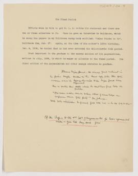 Cushing's notes, 1905