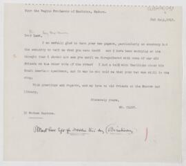 Letter to Daniel Smith Lamb, July 2, 1912