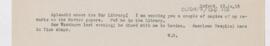 Letter to Grace W. Myers, September 13, 1918