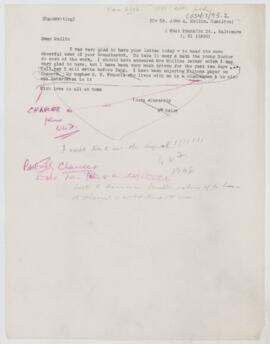Letter to John A. Mullin, January 21, 1899