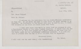 Letter to Henry Phipps, June 17, 1908