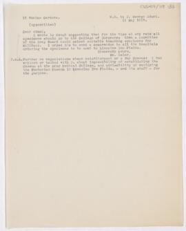 Letter to John George Adami, May 11, 1915
