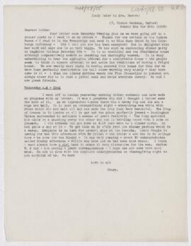 Letter to Mrs. John Revere