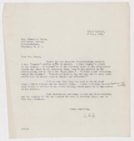 Correspondence, Boggs, Thomas R.