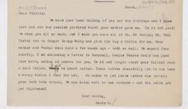 Letter to Ottilie Wright Howard, March 1, 1917