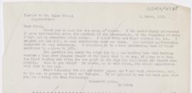 Letter to Oskar Klotz, March 9, 1915