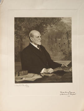 Photograph of painting of Andrew T. Taylor by T. Martine Ronaldson