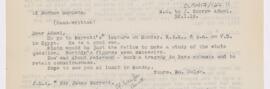 Letter to John George Adami, January 18, 1919