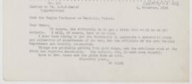 Letter to Charles Nicoll Bancker Camac, November 6, 1914