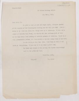 Letter to Henry Mills Thomas, May 30, 1911