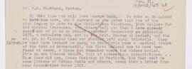 Letter to Frederick Cheever Shattuck, January 31, 1919