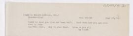 Letter to Edward F. Milburn, March 27, 1916