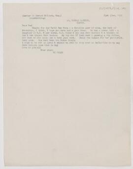 Letter to Edward F. Milburn, December 31, 1912
