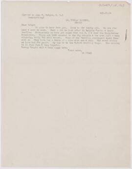 Letter to Adam H. Wright, December 28, 1914
