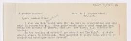 Letter to John George Adami, January 29, 1919