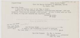 Letter to Marcia C. Noyes, March 31, 1914
