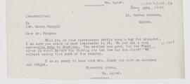 Letter to Henry Phipps, August 28, 1908