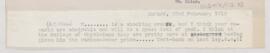 Letter to Arnold Carl Klebs, February 23, 1912